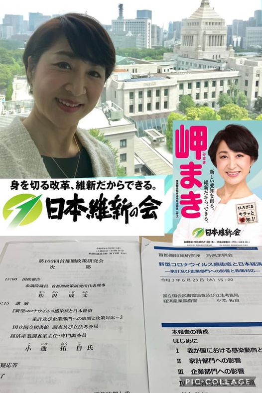 松沢成文参議院議員主催の6月定例勉強会に参加させていただきました